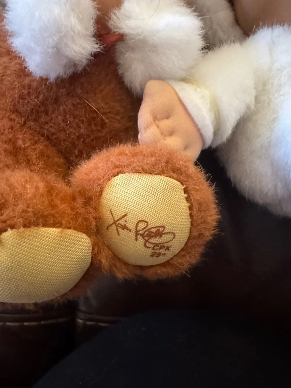 Baby Doll - Brown, White, Gray  cabbage patch 25th anniversary snugglies - Picture 2 of 5